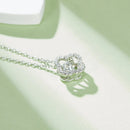 18K Gold Plated S925 Silver Necklace with 1.0CT Inlaid Moissanite