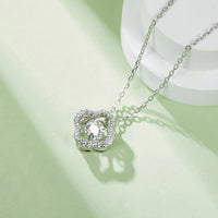 18K Gold Plated S925 Silver Necklace with 1.0CT Inlaid Moissanite