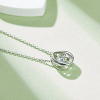 18K Gold Plated S925 Silver Necklace with 1.0CT Inlaid Moissanite