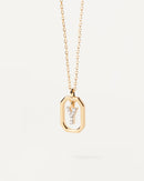 18K Gold Plated A–Z Letter Pendant Necklace in 925 Silver