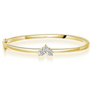 Elegant Moissanite Women's Bracelet, 925 Silver, GRA Certified