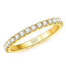 Moissanite Eternity Wedding Ring 2mm for Women