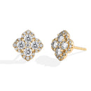 Moissanite Diamond Earrings for Women in S925 Silver 18K Gold Plated