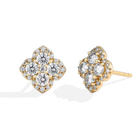 Moissanite Diamond Earrings for Women in S925 Silver 18K Gold Plated